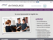 Tablet Screenshot of dintandlaege.dk